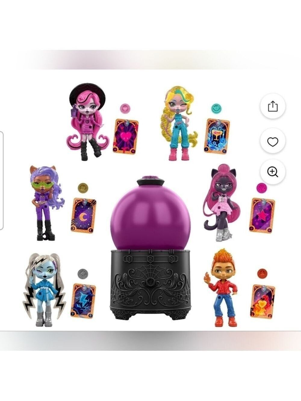 Monster High Potions Crystal Ball Mini Dolls, Surprise Character Reveal, Sealed